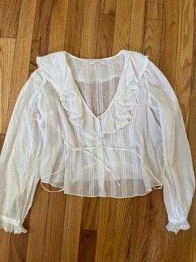 Doen Lucille Blouse in Salt XS